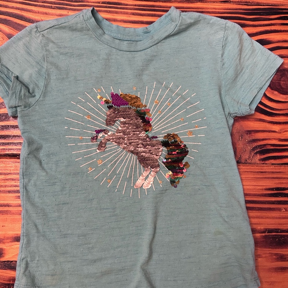 bcg Blue Short Sleeve Tee with Graphic Design